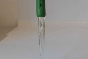 AD1131B Refillable glass double junction pH electrode with 1 m cable and BNC connector 